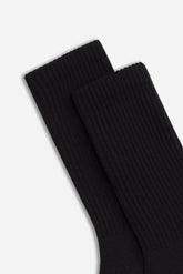 CALZINO IN SPUGNA DI COTONE NERO